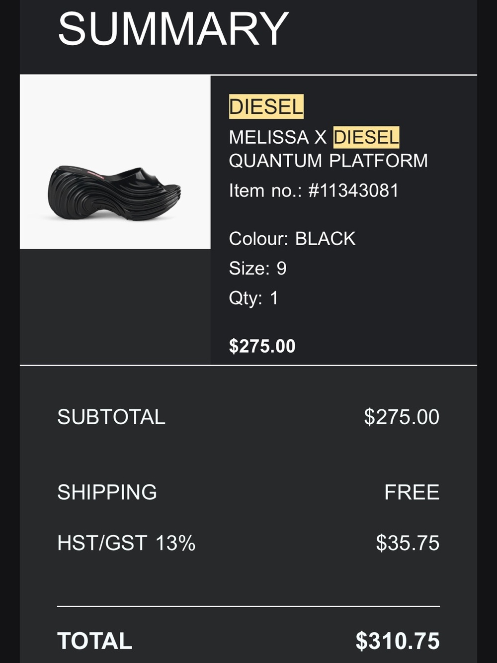 Melissa x Diesel Quantum Platform - Picture 4 of 4